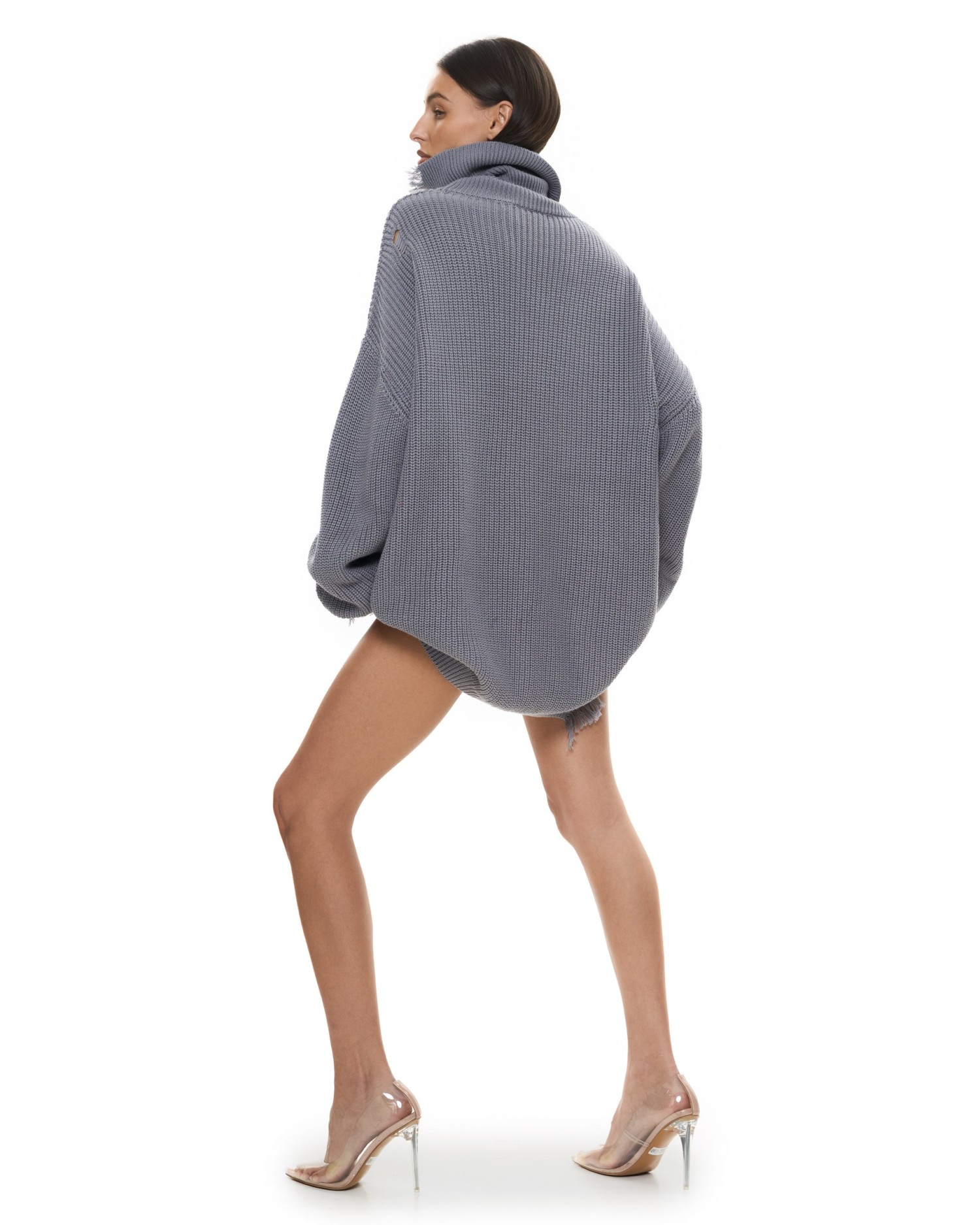 Свитер KNITTED с высоким воротом Graphite