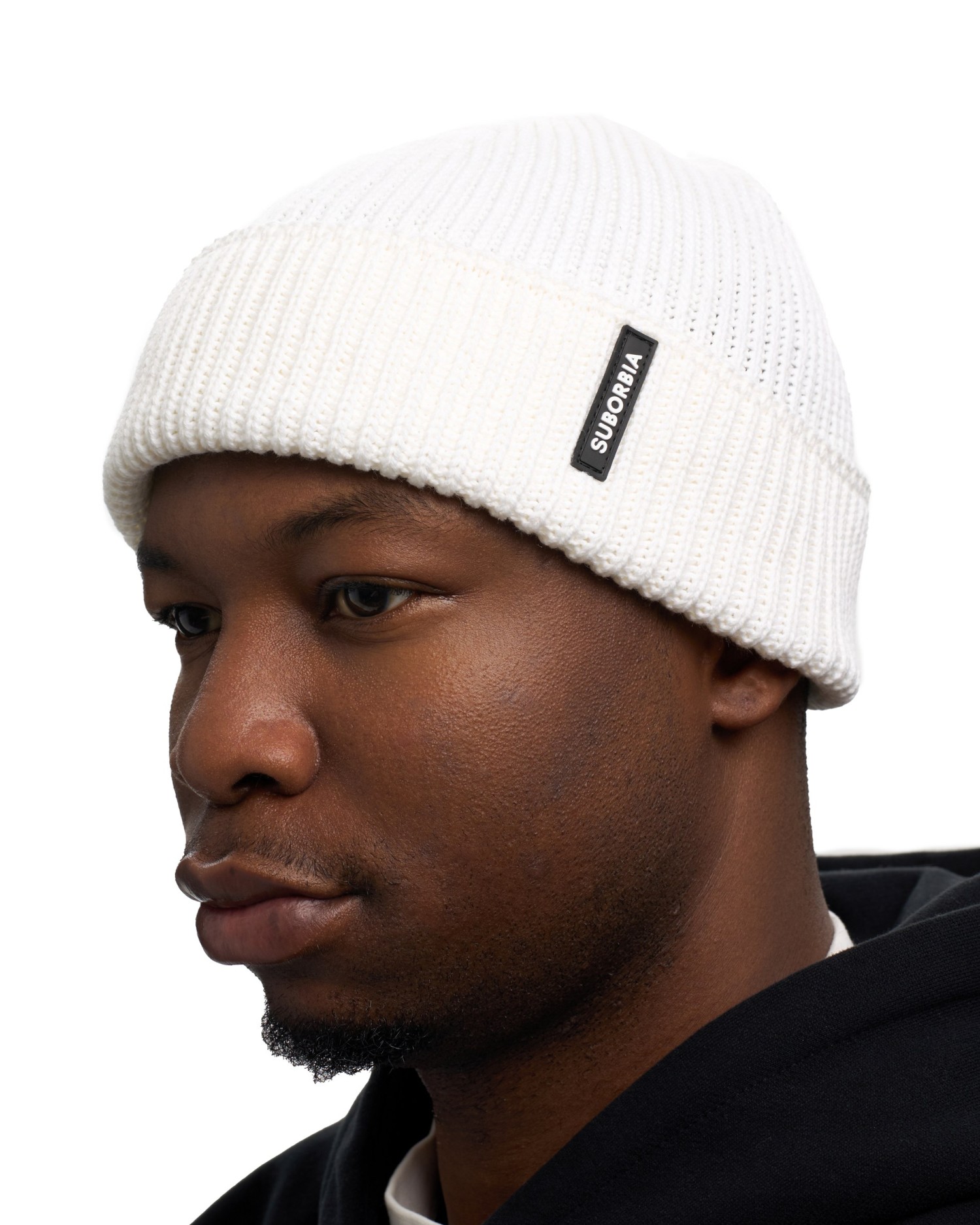 Шапка бини SUBORBIA MEN White