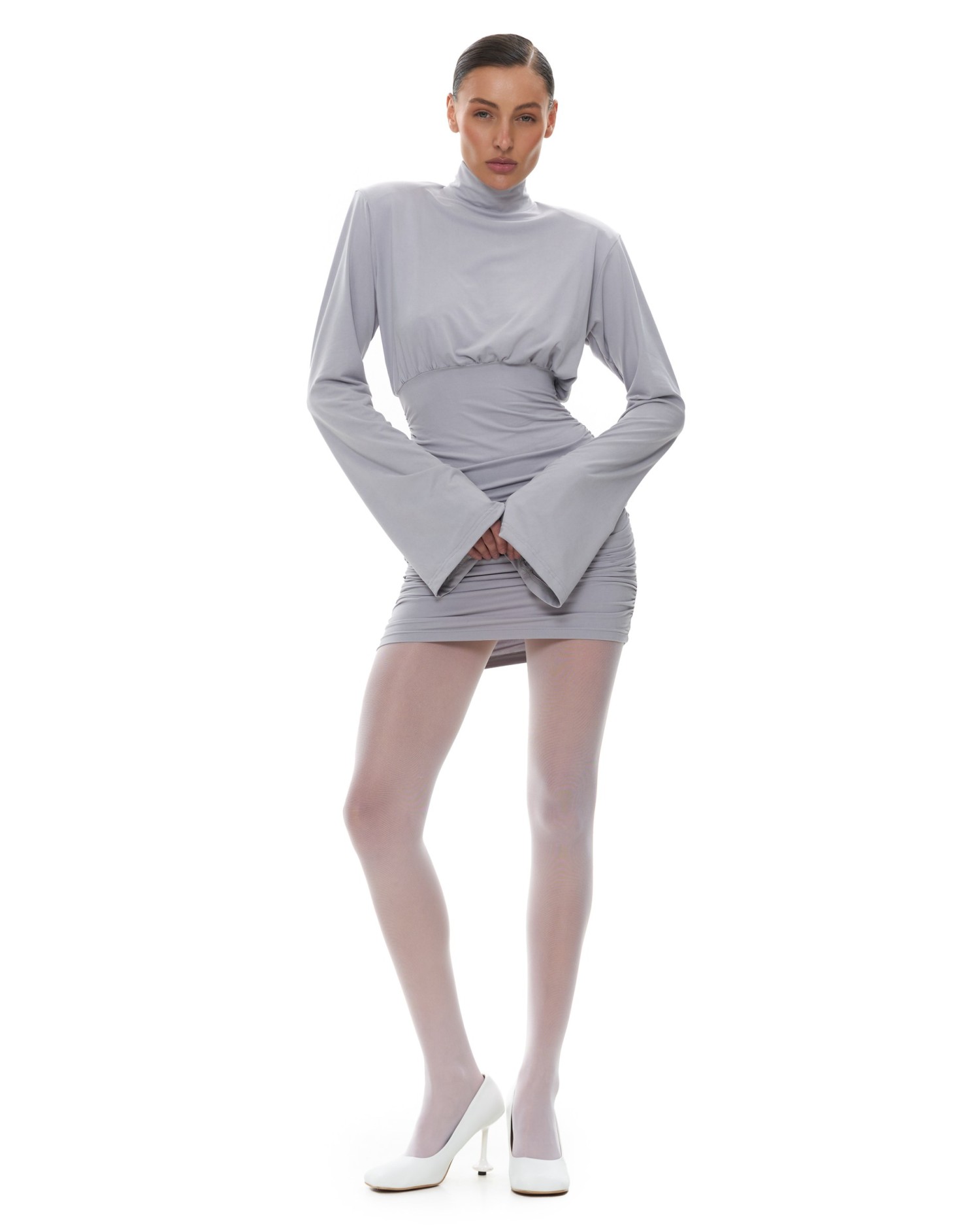 Платье из вискозы GOOD GIRL Grey