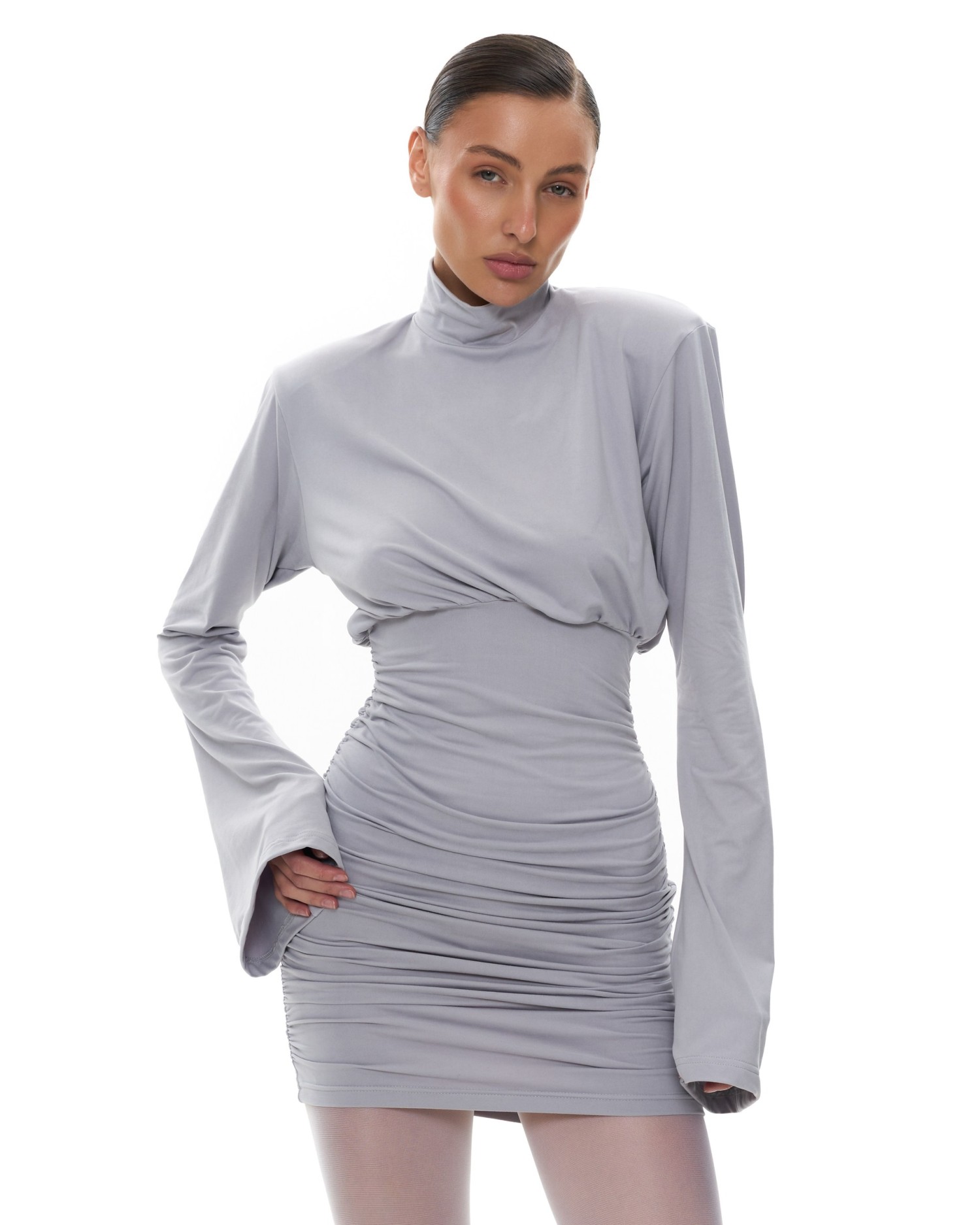 Платье из вискозы GOOD GIRL Grey