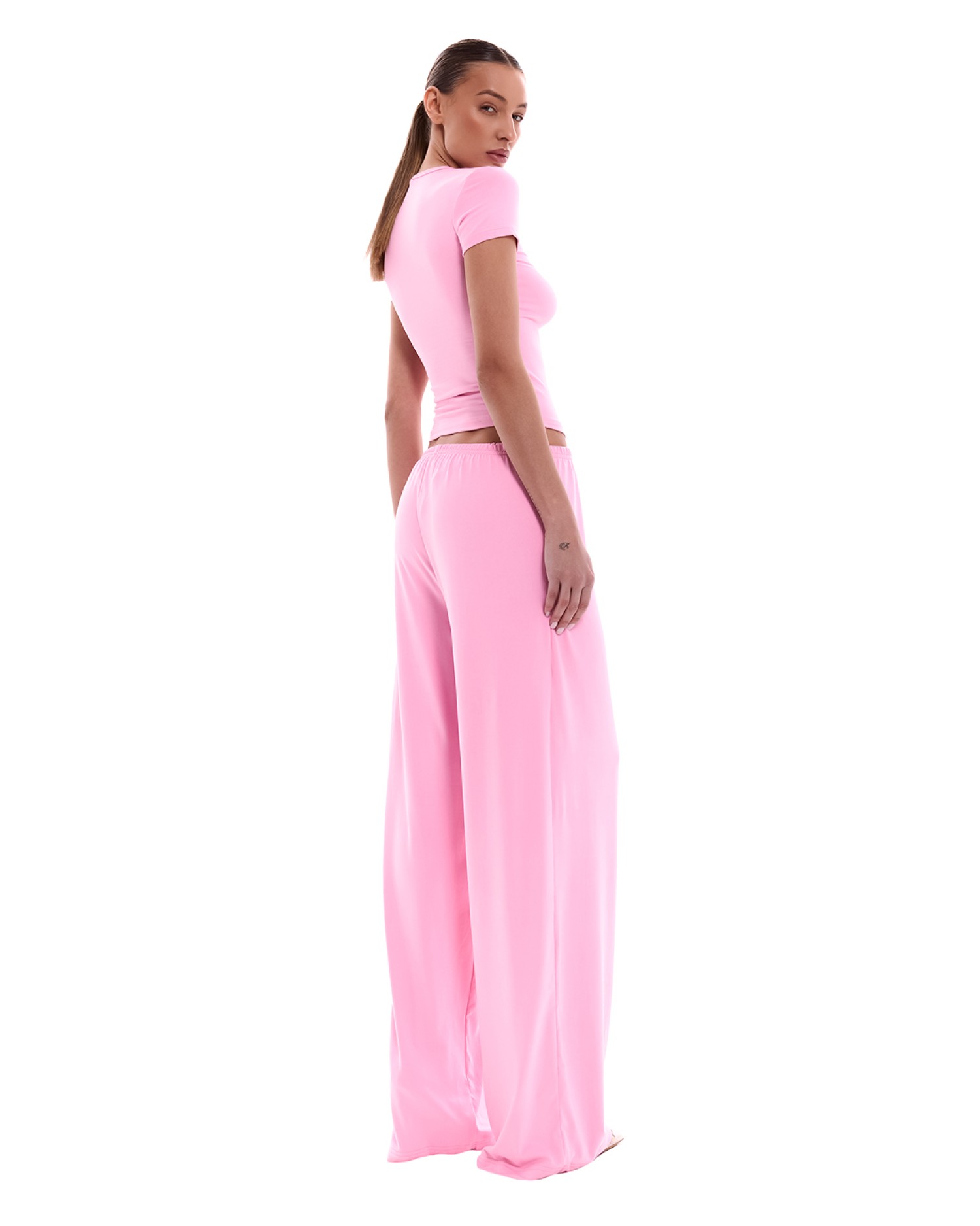 Брюки палаццо BASE Pink