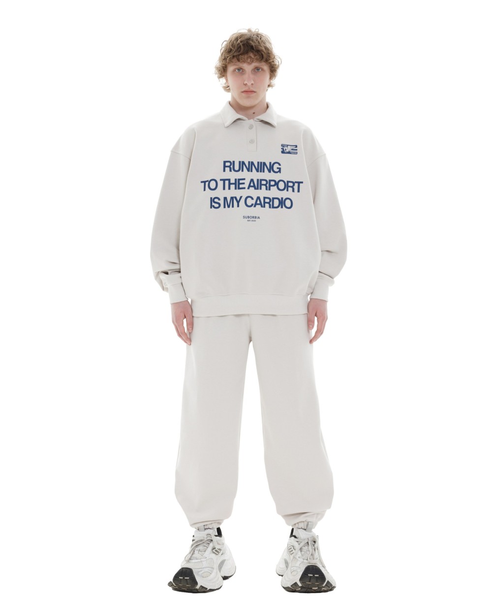 Свитшот-поло TERMINAL S `25 MEN White stone