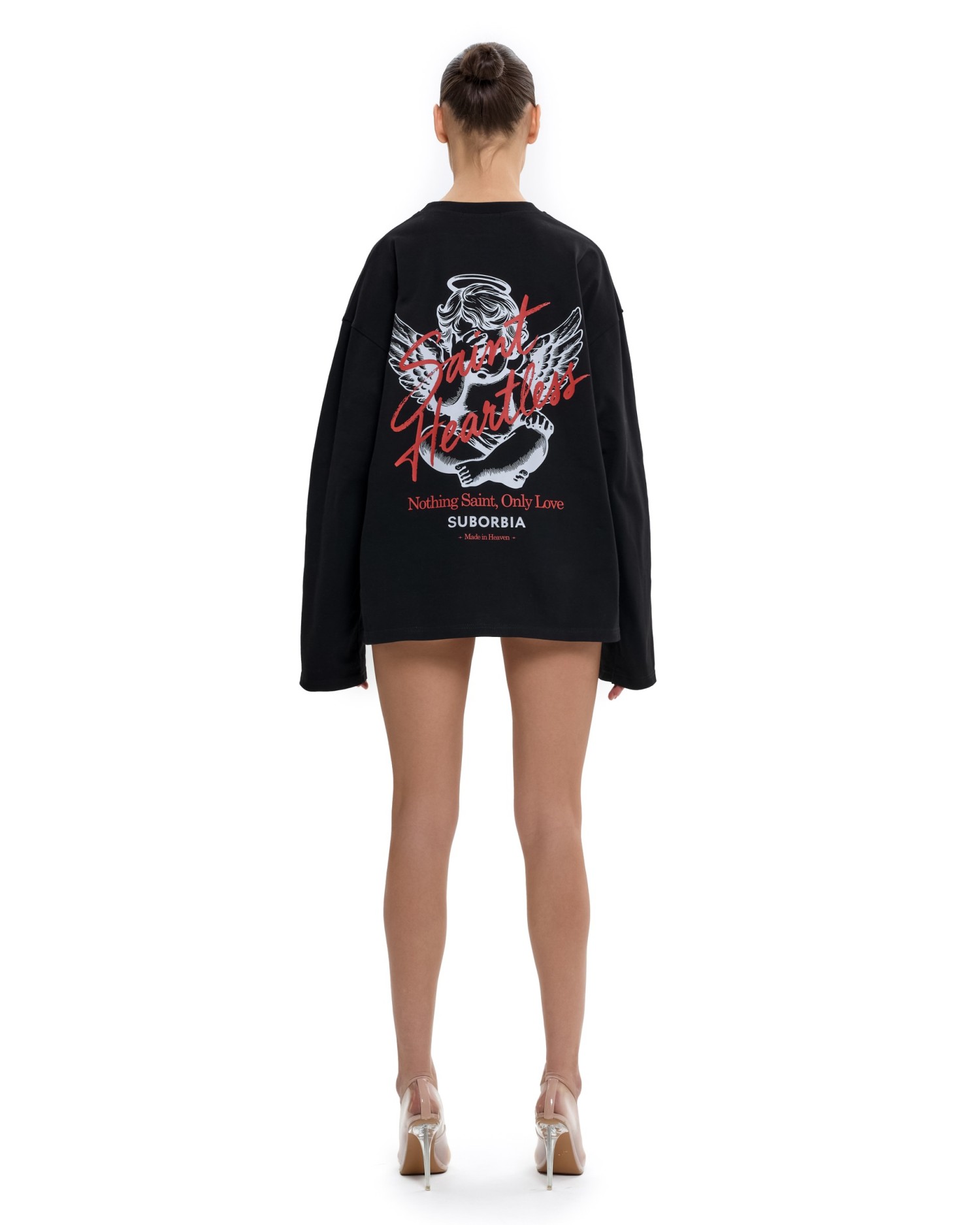 Лонгслив SAINT HEARTLESS Black