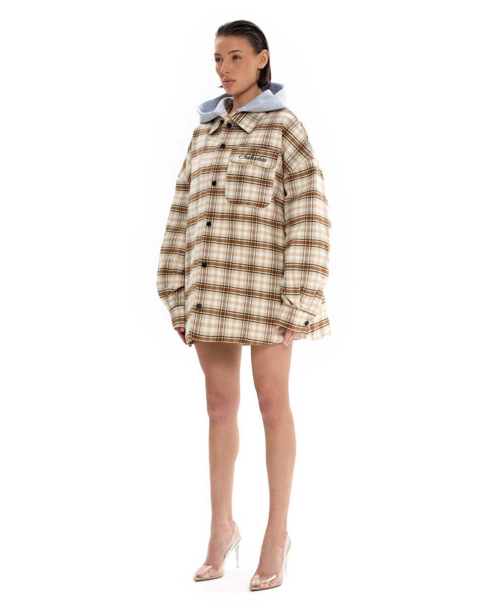 Куртка-рубашка со съемным капюшоном LOST SIGNAL Beige-black