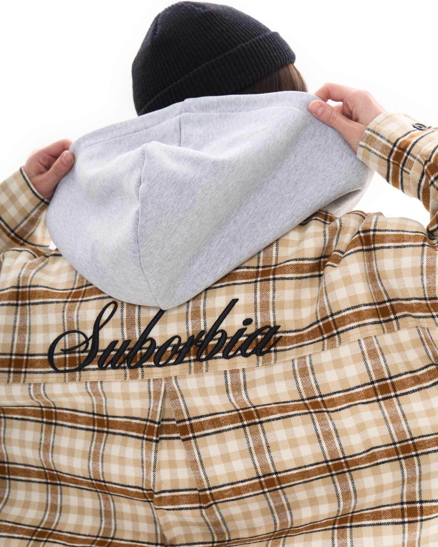 Куртка-рубашка со съемным капюшоном LOST SIGNAL Beige-black