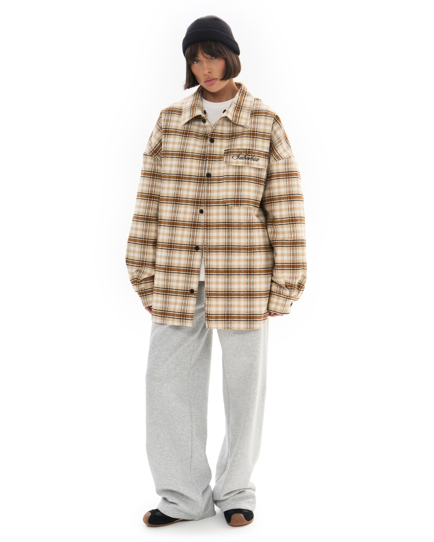 Куртка-рубашка со съемным капюшоном LOST SIGNAL Beige-black