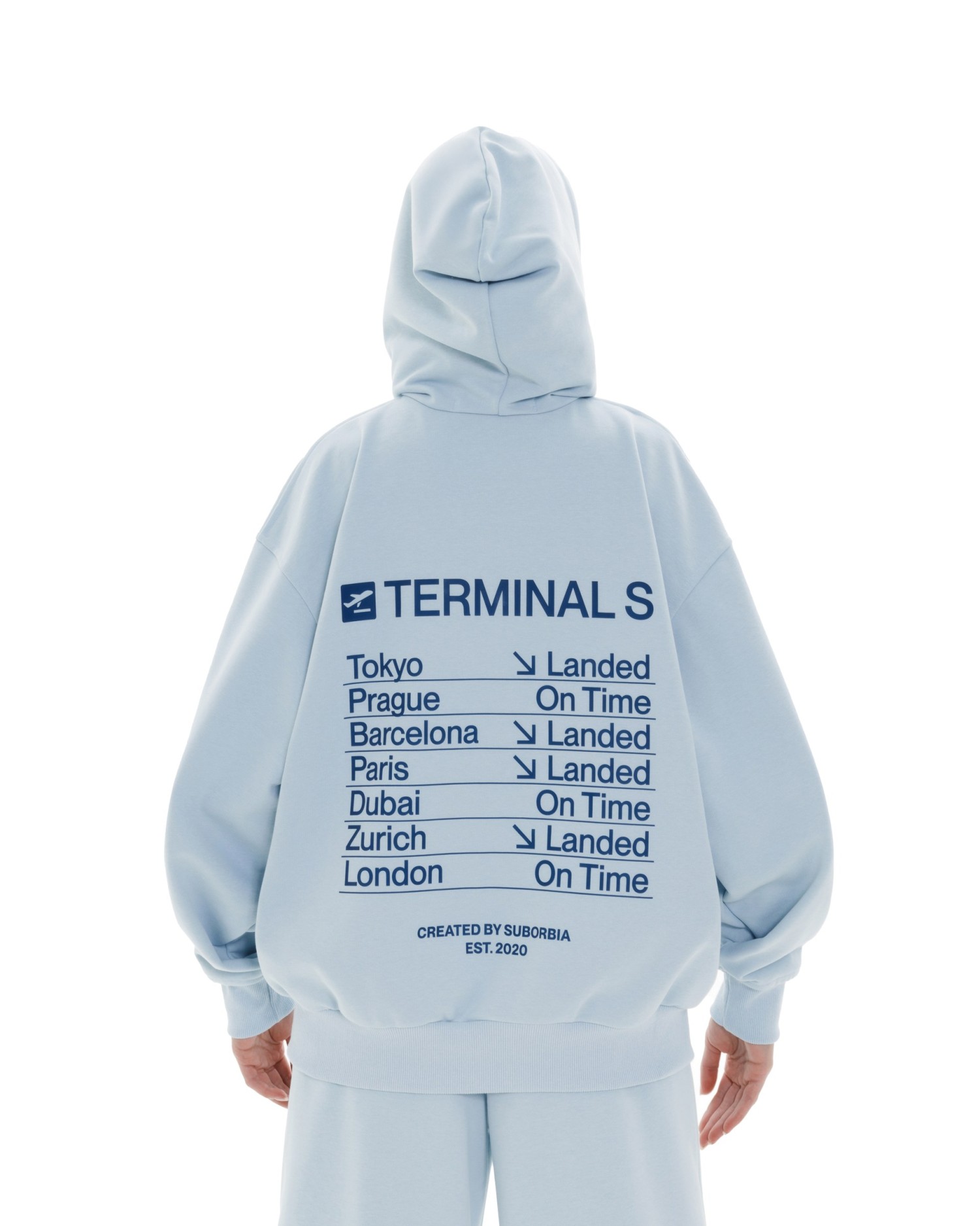 Худи ZIP TERMINAL S `25 Light blue