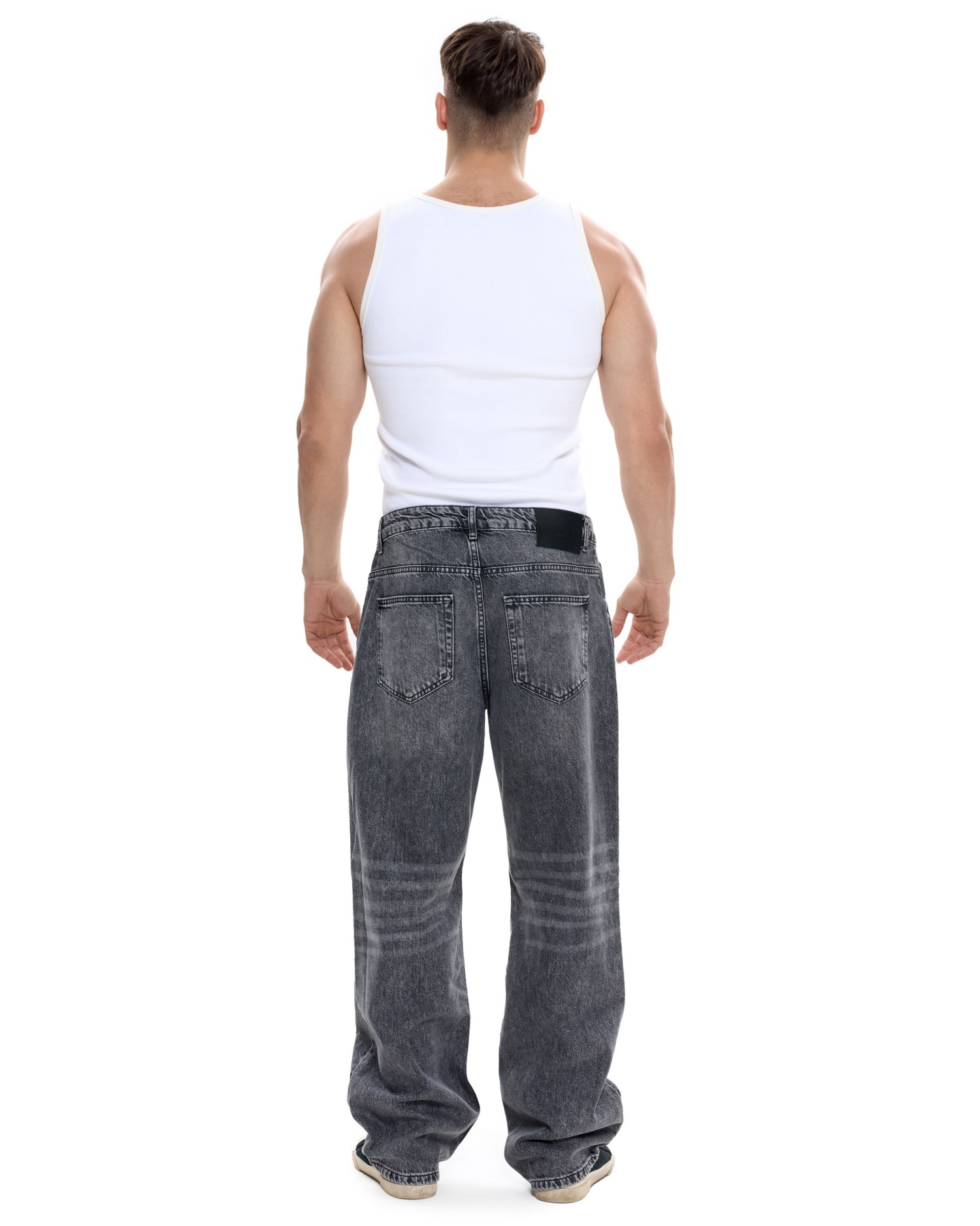 Джинсы STRAIGHT MEN Washed dark grey
