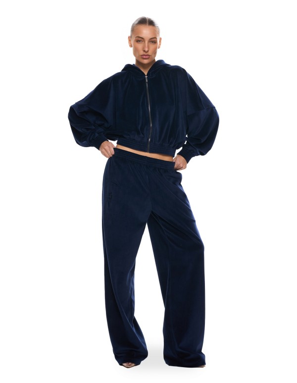 Велюр - костюм ROW с капюшоном (Night blue)