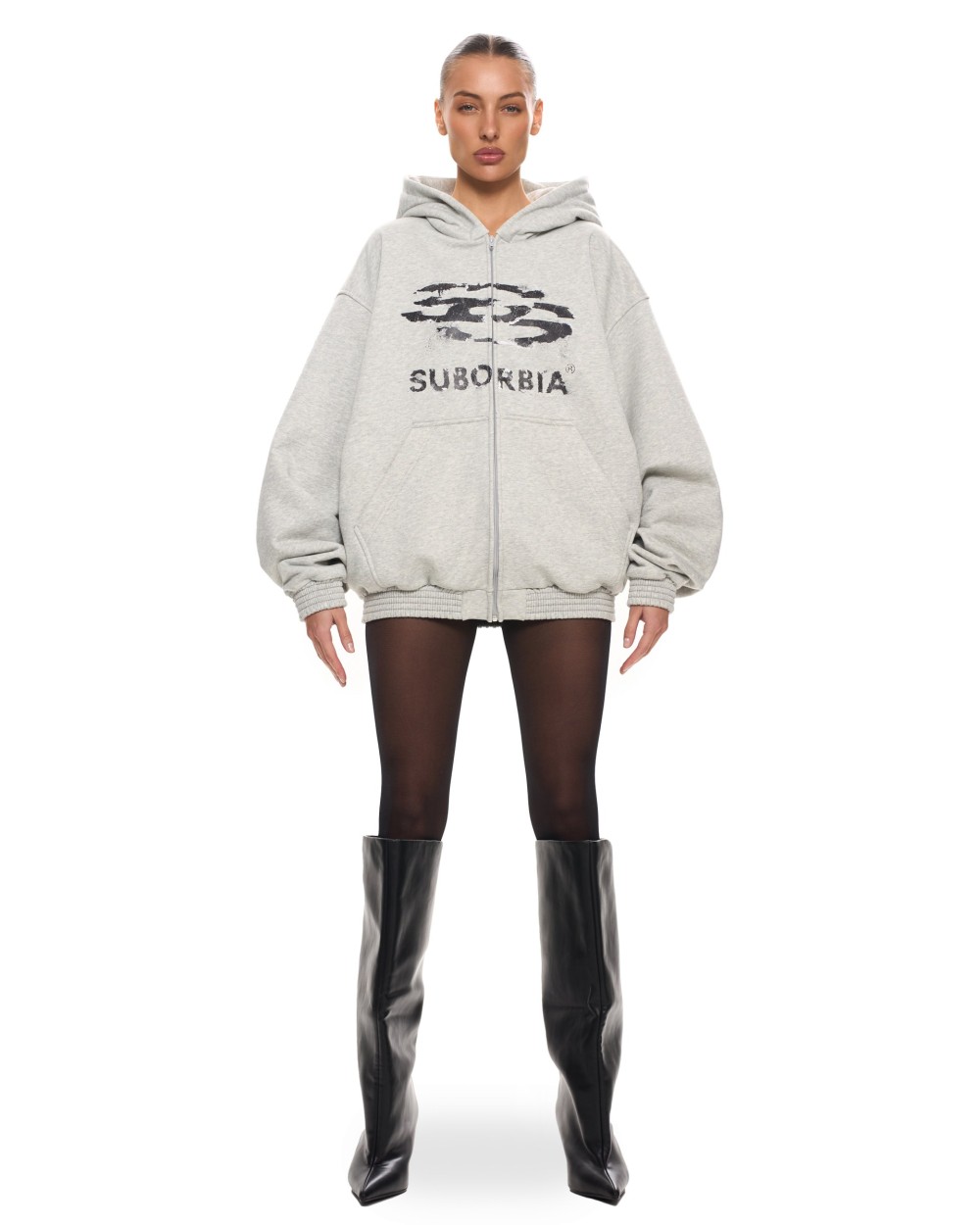 Худи Zip JPG13 Light melange-Black