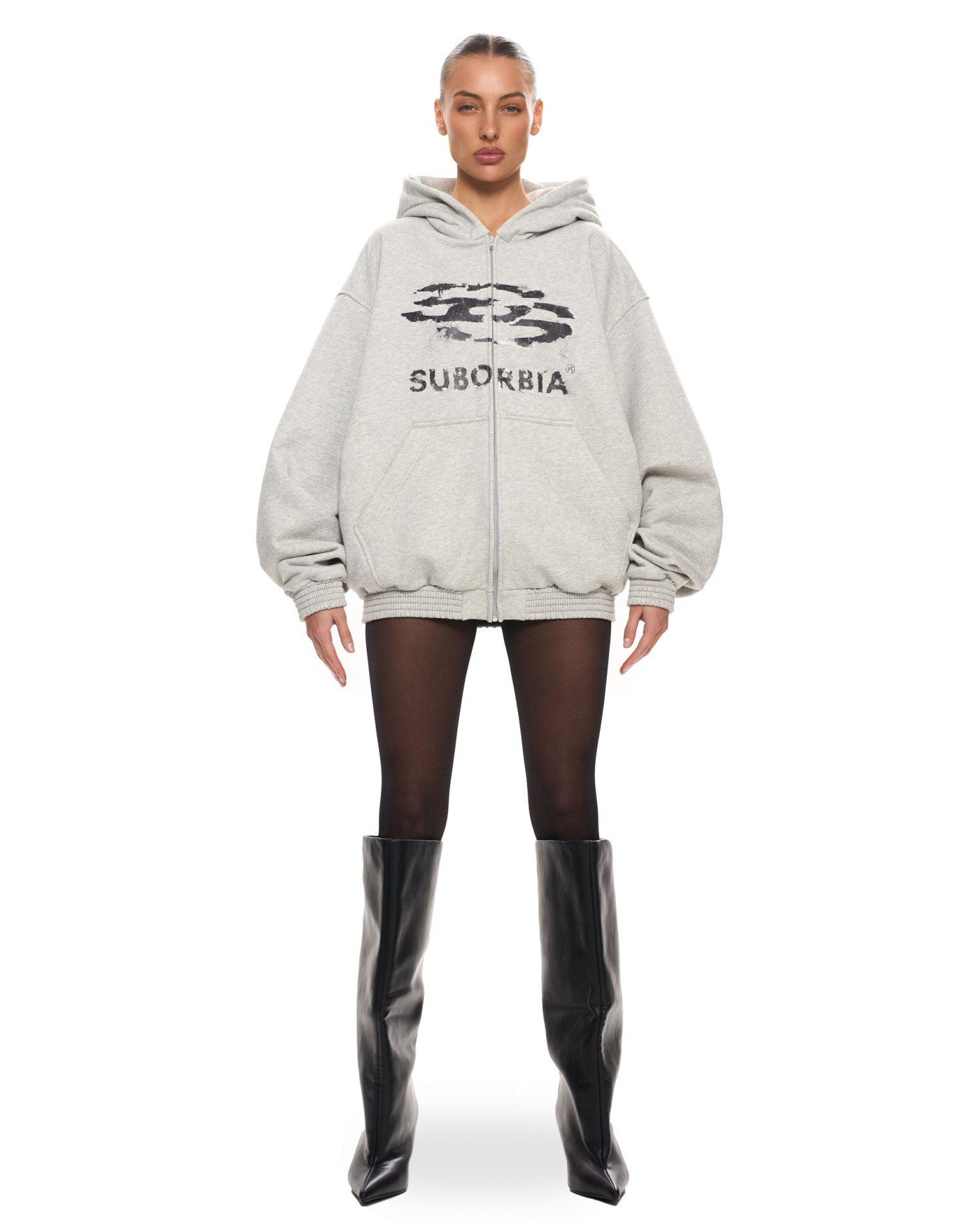 Худи Zip JPG13 Light melange-Black