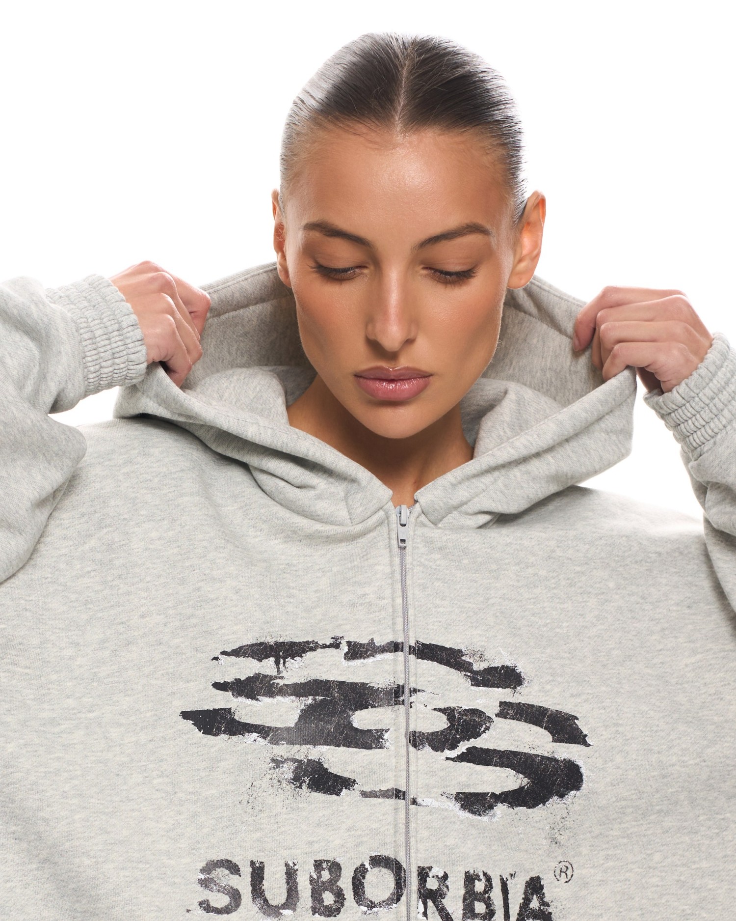 Худи Zip JPG13 Light melange-Black