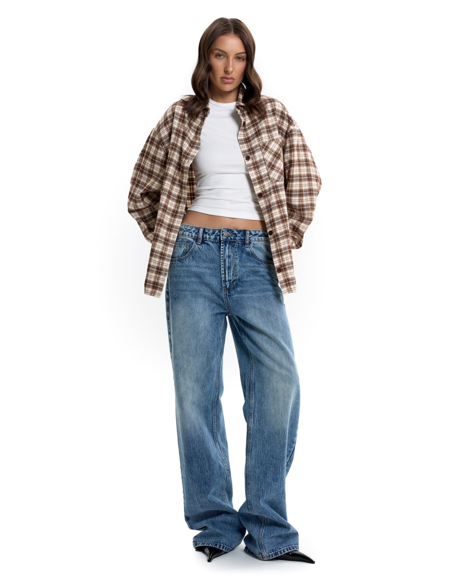 Рубашка GRID Beige