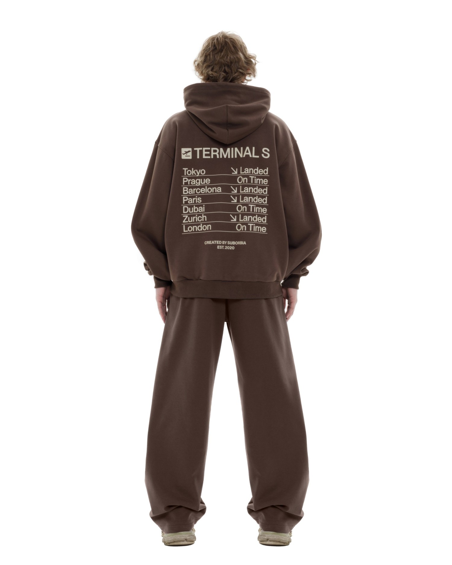 Худи ZIP TERMINAL S `25 MEN Brown
