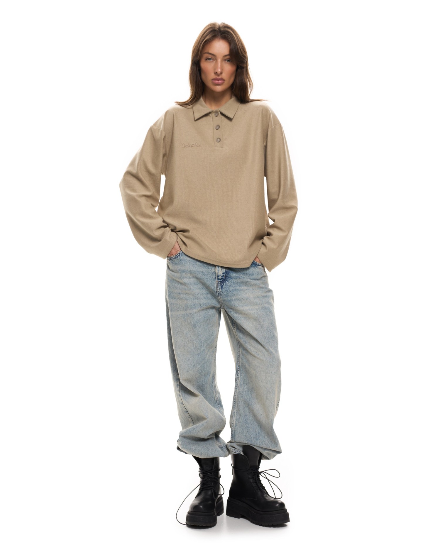 Поло FLOW FW25 Beige